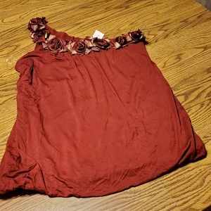 New Maurices off shoulder dress flowy shirt Size L